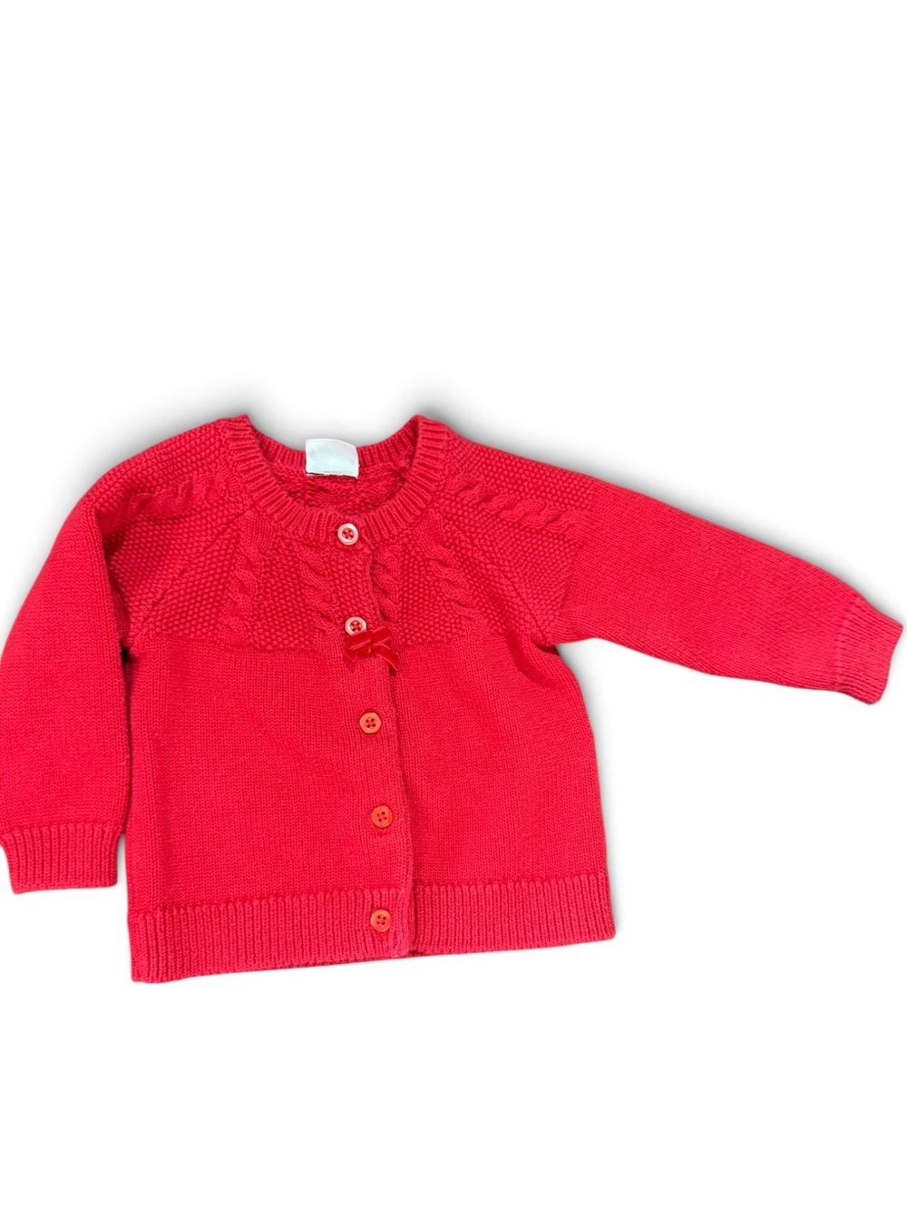 Baby Girls Red knit sweater by Edgehill Collection EUC Size 6 months